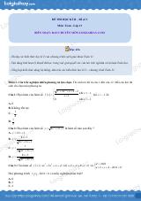 Đề thi học kì 2 Toán 11 - Đề số 3